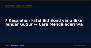 7 Kesalahan Fatal Bid Bond yang Bikin Tender Gugur — Cara Menghindarinya - Surety Bond & Bank Garansi | Fortis Garda Proteksi