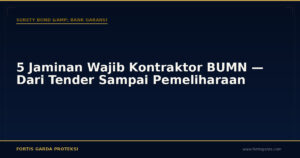 5 Jaminan Wajib Kontraktor BUMN — Dari Tender Sampai Pemeliharaan - Surety Bond & Bank Garansi | Fortis Garda Proteksi