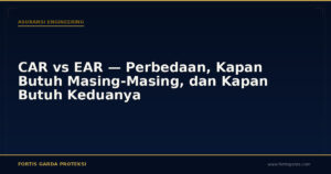 CAR vs EAR — Perbedaan, Kapan Butuh Masing-Masing, dan Kapan Butuh Keduanya - Asuransi Engineering | Fortis Garda Proteksi