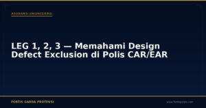 LEG 1, 2, 3 — Memahami Design Defect Exclusion di Polis CAR/EAR - Asuransi Engineering | Fortis Garda Proteksi
