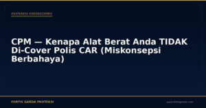 CPM — Kenapa Alat Berat Anda TIDAK Di-Cover Polis CAR (Miskonsepsi Berbahaya) - Asuransi Engineering | Fortis Garda Proteksi