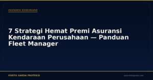 7 Strategi Hemat Premi Asuransi Kendaraan Perusahaan — Panduan Fleet Manager - Asuransi Kendaraan | Fortis Garda Proteksi