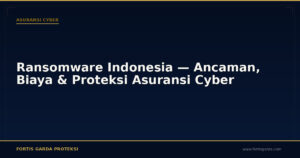 Ransomware Indonesia — Ancaman, Biaya & Proteksi Asuransi Cyber - Asuransi Cyber | Fortis Garda Proteksi