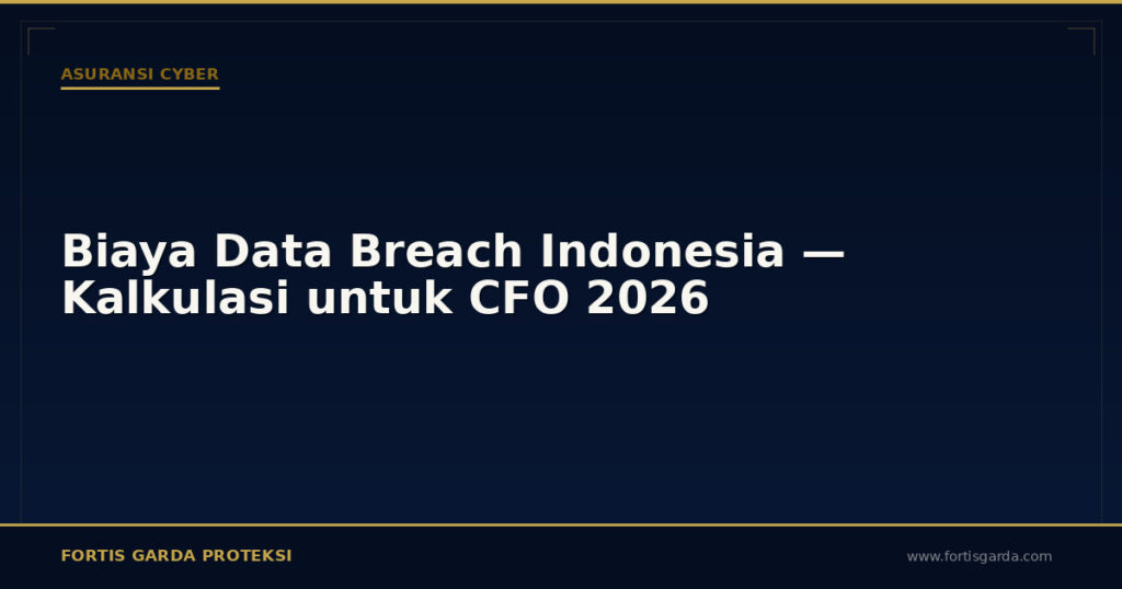 Biaya Data Breach Indonesia — Kalkulasi untuk CFO 2026 - Asuransi Cyber | Fortis Garda Proteksi