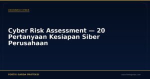 Cyber Risk Assessment — 20 Pertanyaan Kesiapan Siber Perusahaan - Asuransi Cyber | Fortis Garda Proteksi