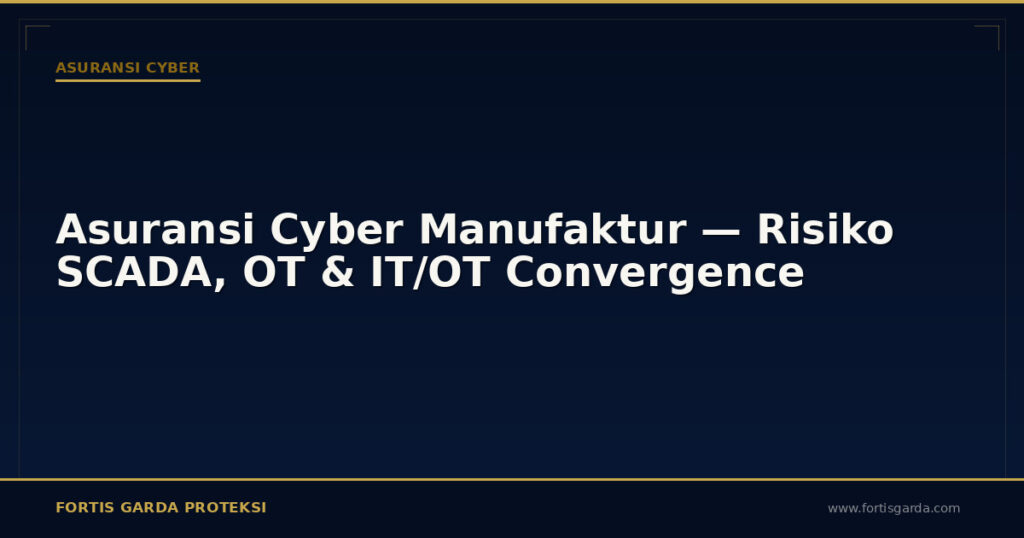 Asuransi Cyber Manufaktur — Risiko SCADA, OT & IT/OT Convergence - Asuransi Cyber | Fortis Garda Proteksi
