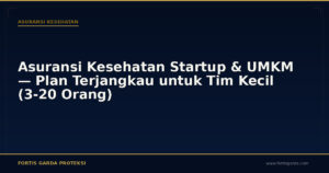 Asuransi Kesehatan Startup & UMKM — Plan Terjangkau untuk Tim Kecil (3-20 Orang) - Asuransi Kesehatan | Fortis Garda Proteksi