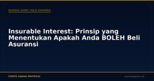 Insurable Interest: Prinsip yang Menentukan Apakah Anda BOLEH Beli Asuransi - Klausul & Polis Asuransi | Fortis Garda Proteksi