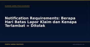 Notification Requirements: Berapa Hari Batas Lapor Klaim dan Kenapa Terlambat = Ditolak - Klausul & Polis Asuransi | Fortis Garda Proteksi