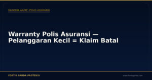 Warranty Polis Asuransi — Pelanggaran Kecil = Klaim Batal - Klausul & Polis Asuransi | Fortis Garda Proteksi