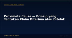 Proximate Cause — Prinsip yang Tentukan Klaim Diterima atau Ditolak - Klausul & Polis Asuransi | Fortis Garda Proteksi
