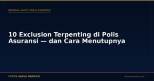 10 Exclusion Terpenting di Polis Asuransi — dan Cara Menutupnya - Klausul & Polis Asuransi | Fortis Garda Proteksi