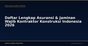 Daftar Lengkap Asuransi & Jaminan Wajib Kontraktor Konstruksi Indonesia 2026 - Konstruksi & Proyek | Fortis Garda Proteksi