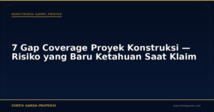 7 Gap Coverage Proyek Konstruksi — Risiko yang Baru Ketahuan Saat Klaim - Konstruksi & Proyek | Fortis Garda Proteksi