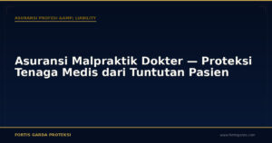 Asuransi Malpraktik Dokter — Proteksi Tenaga Medis dari Tuntutan Pasien - Asuransi Profesi & Liability | Fortis Garda Proteksi