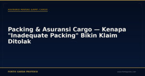 Packing & Asuransi Cargo — Kenapa "Inadequate Packing" Bikin Klaim Ditolak - Asuransi Marine & Cargo | Fortis Garda Proteksi